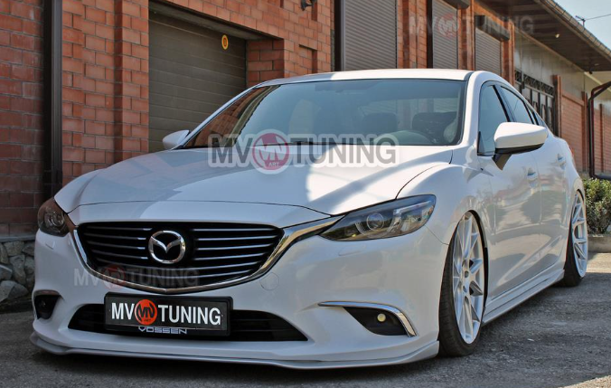 Сплиттер передний под стандартный бампер для Mazda 6 (2013-н.в.) купить недорого с доставкой в Томилино