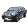 Защита порогов с алюминиевым листом (d63,5) для Nissan Navara (2010-2015)(Окрашенное) купить недорого с доставкой в Томилино