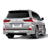 Защита заднего бампера двойная угловая d63/51мм (НПС) LEXUS 450D (2015-н.в.) купить недорого с доставкой в Томилино