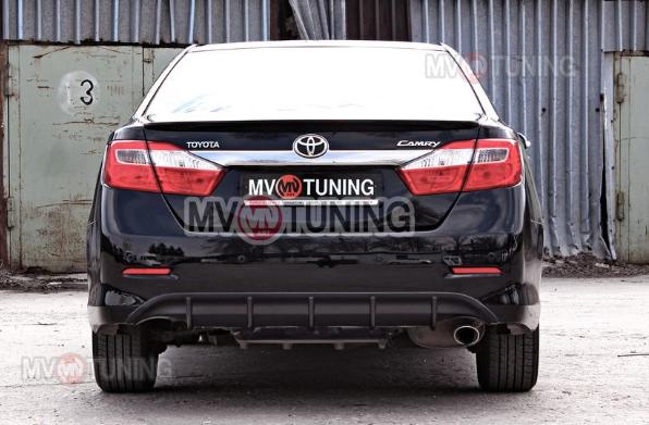 Диффузор заднего бампера var №1 (под окраску) для Toyota Camry XV50 (2012-2014) купить недорого с доставкой в Томилино