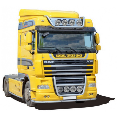Защита переднего бампера «Труба» для DAF FT XF105.410-460 (2008-2013)(Нерж. Сталь) купить недорого с доставкой в Томилино