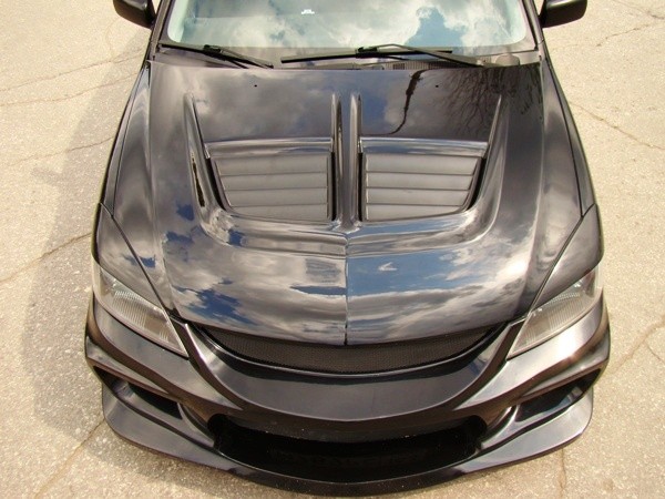 Капот в стиле EVO (в сборе) для Mitsubishi Lancer IX (2003-2009) купить недорого с доставкой в Томилино