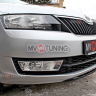 Спойлер переднего бампера (под покраску) для Skoda Rapid (2012-н.в.) купить недорого с доставкой в Томилино
