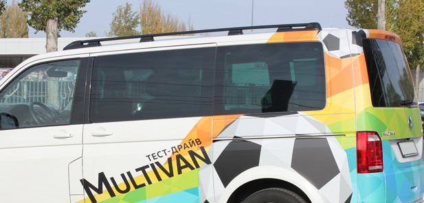 Рейлинги для Volkswagen Multivan, Caravelle, California, Transporter (2003-2022) с короткой базой Чёрный купить недорого с доставкой в Томилино
