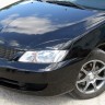 Накладки на фары (реснички) широкие var №2 для Mitsubishi Lancer IX (2004-2007) купить недорого с доставкой в Томилино