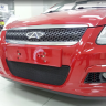 Защита радиатора "Standart" Chery M11 (2010-2016) чёрная купить недорого с доставкой в Томилино